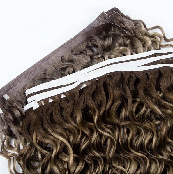 Inject Invisible 100% Full Pu Skin Weft Russian Human Hair Tape Hair Extension