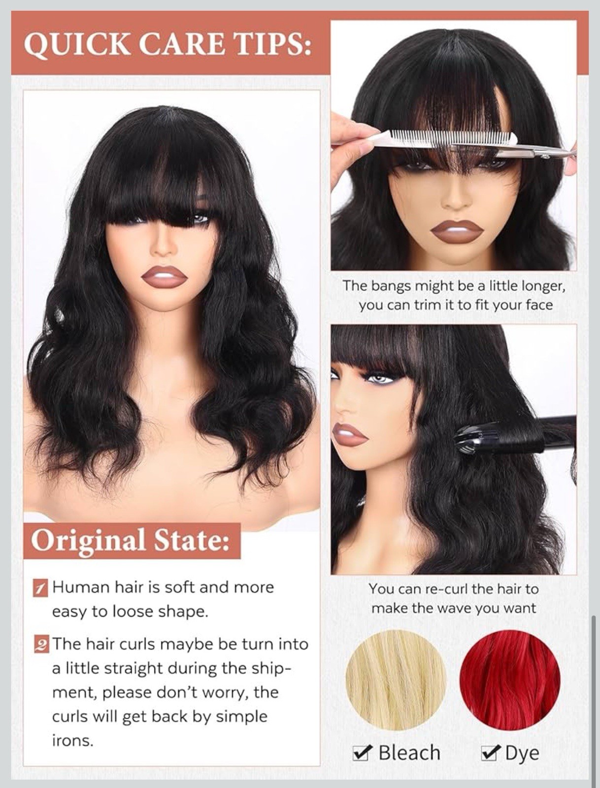 Wingee 100% Virgin Human Hair Natural Black 18 Inch