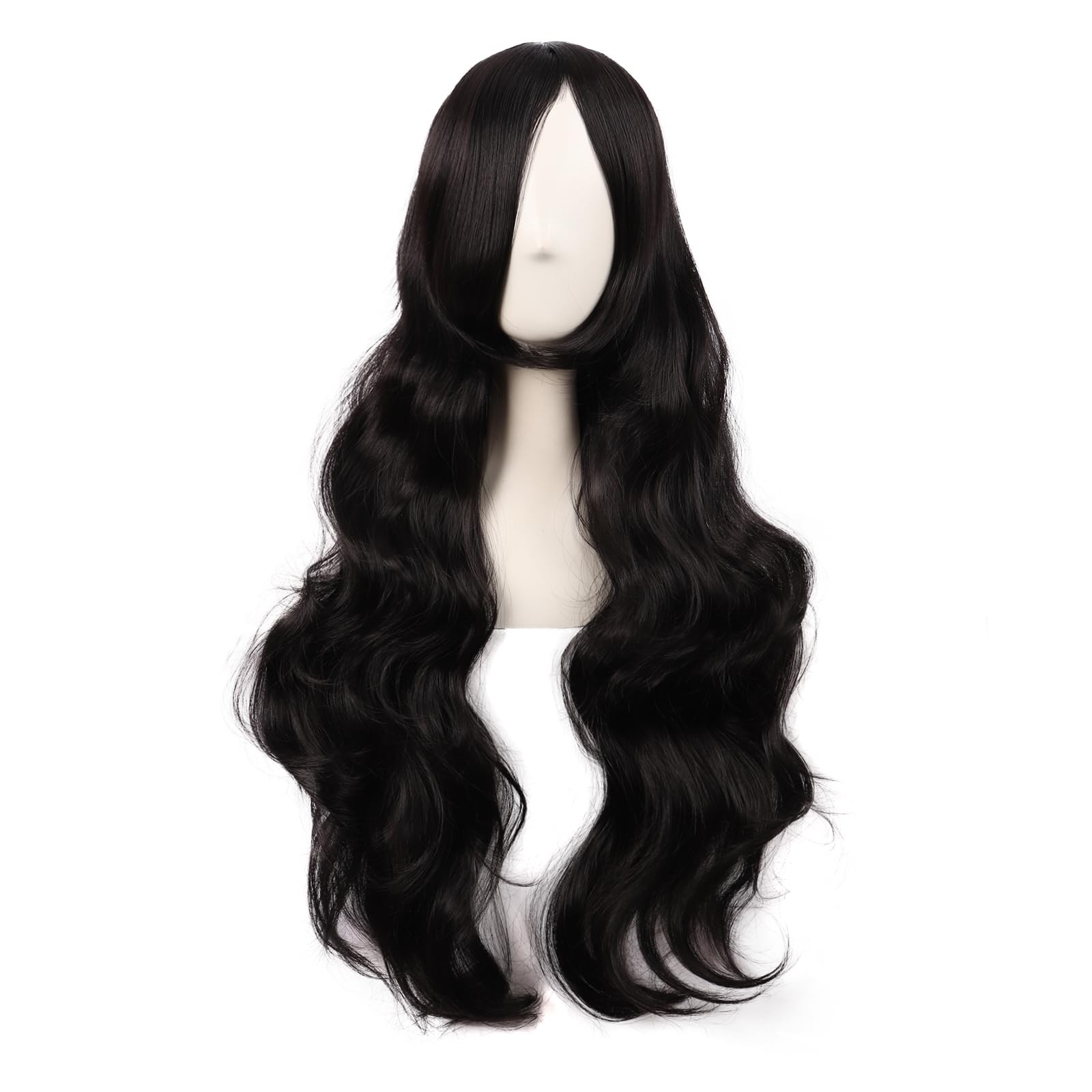 28 Inch/70 cm Long Wavy Fashion Charming Side Bangs Cosplay Party Curly Wig (…