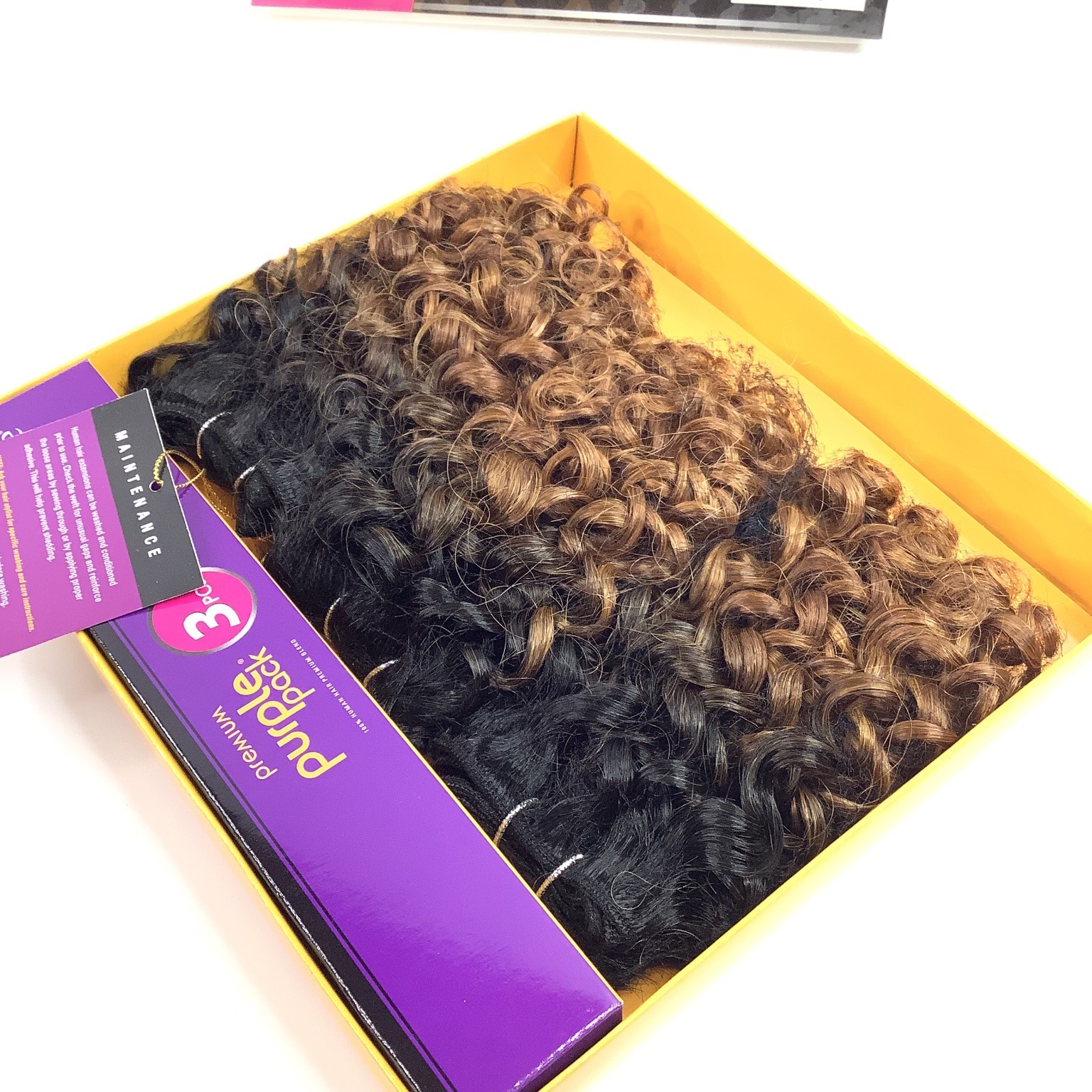 Outre Premium Purple Pack Jerry Curl Hair Extensions DR2730 3 PCS Human Hair