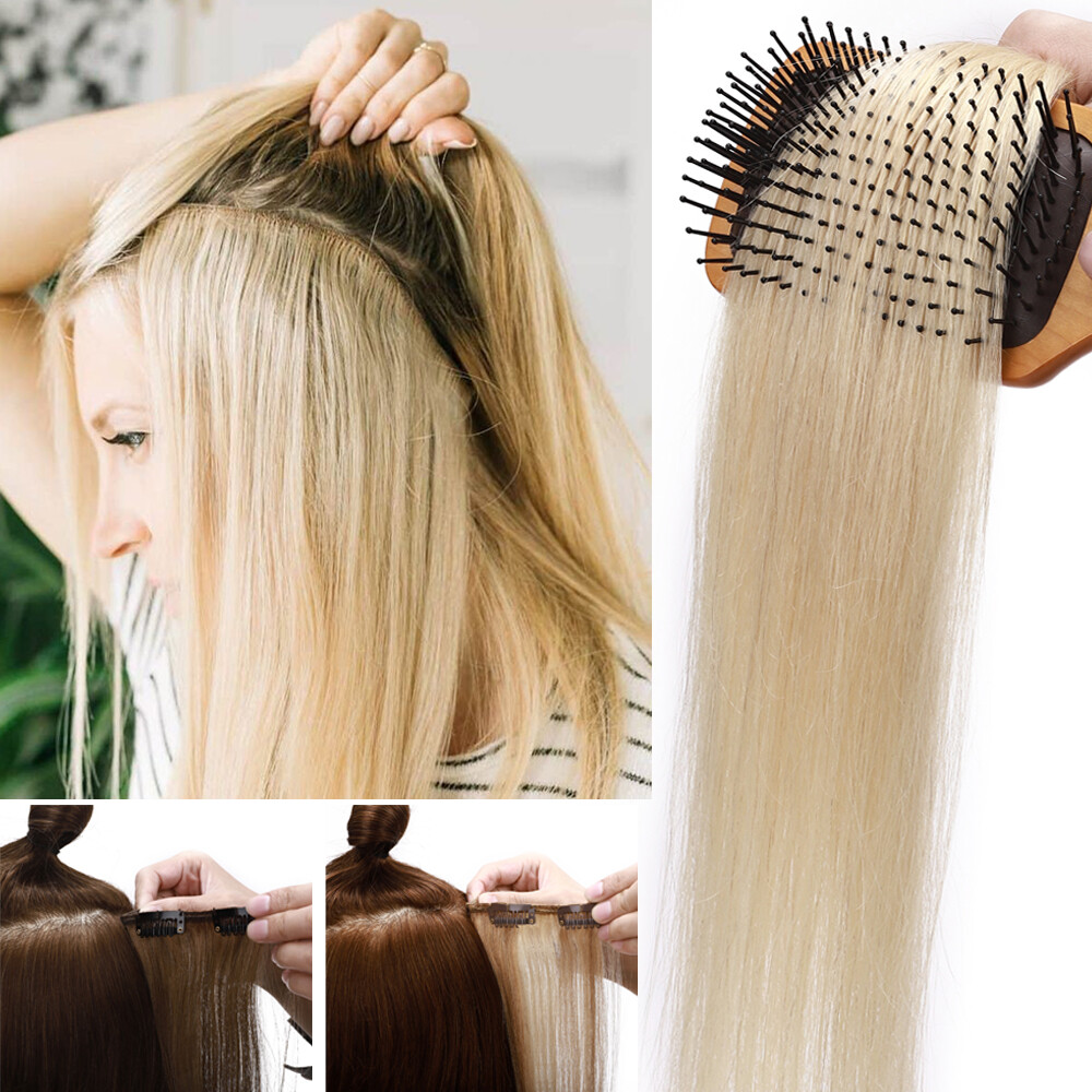 CLEARANCE 100% Remy Human Hair Extensions Clip In Real Hair Full Head 8″-24″ US