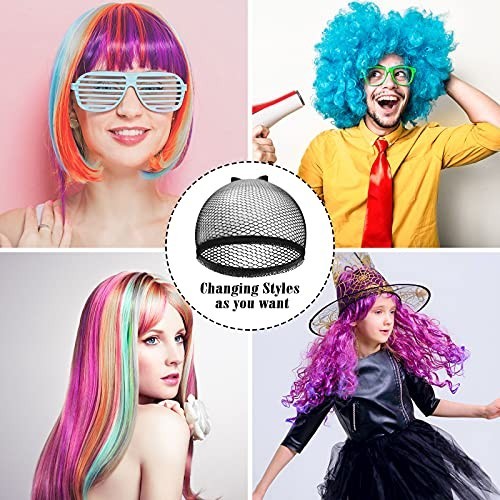 50 Pcs Fishnet Wig Caps – Stretchy Nylon Mesh Stocking Liner for Weaving, Unisex