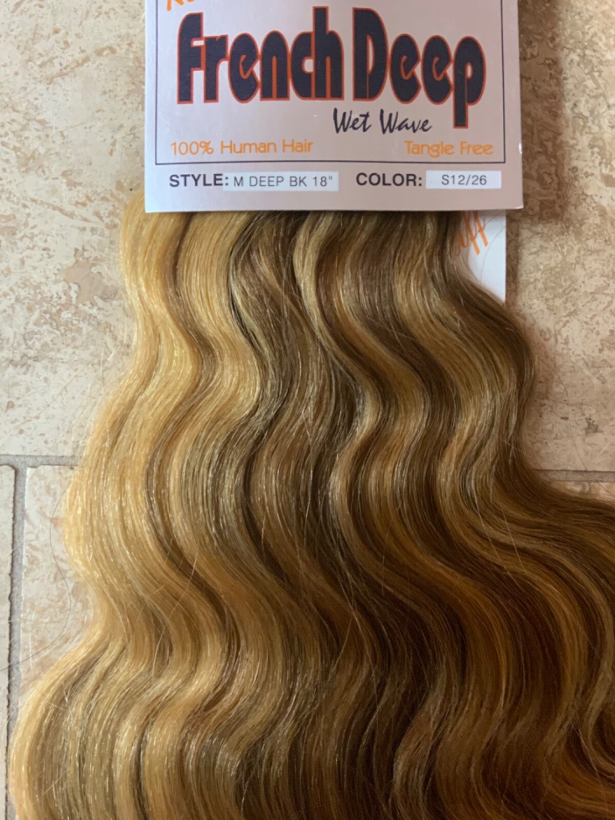 LORD & CLIFF FRENCH DEEP WET WAVE 100% HUMAN HAIR Extensions Weave 18″