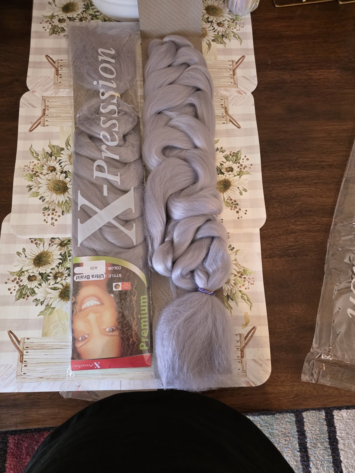 X-Pression Ultra Braid Synthetic Braiding Hair Extensions Gray 26 in 2 Pack A39