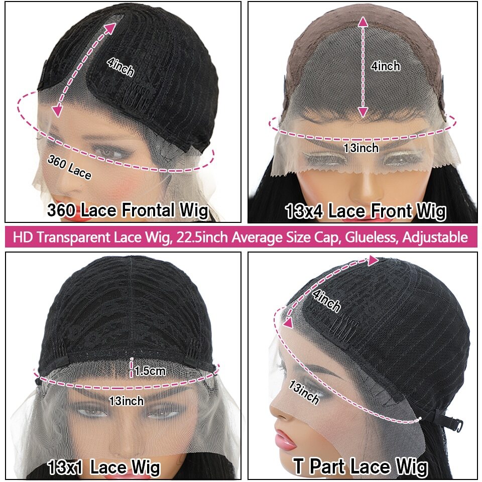 13x4Transparent LaceWigs Synthetic Straight Burgundy Wig Pre Pluck HeatResistant