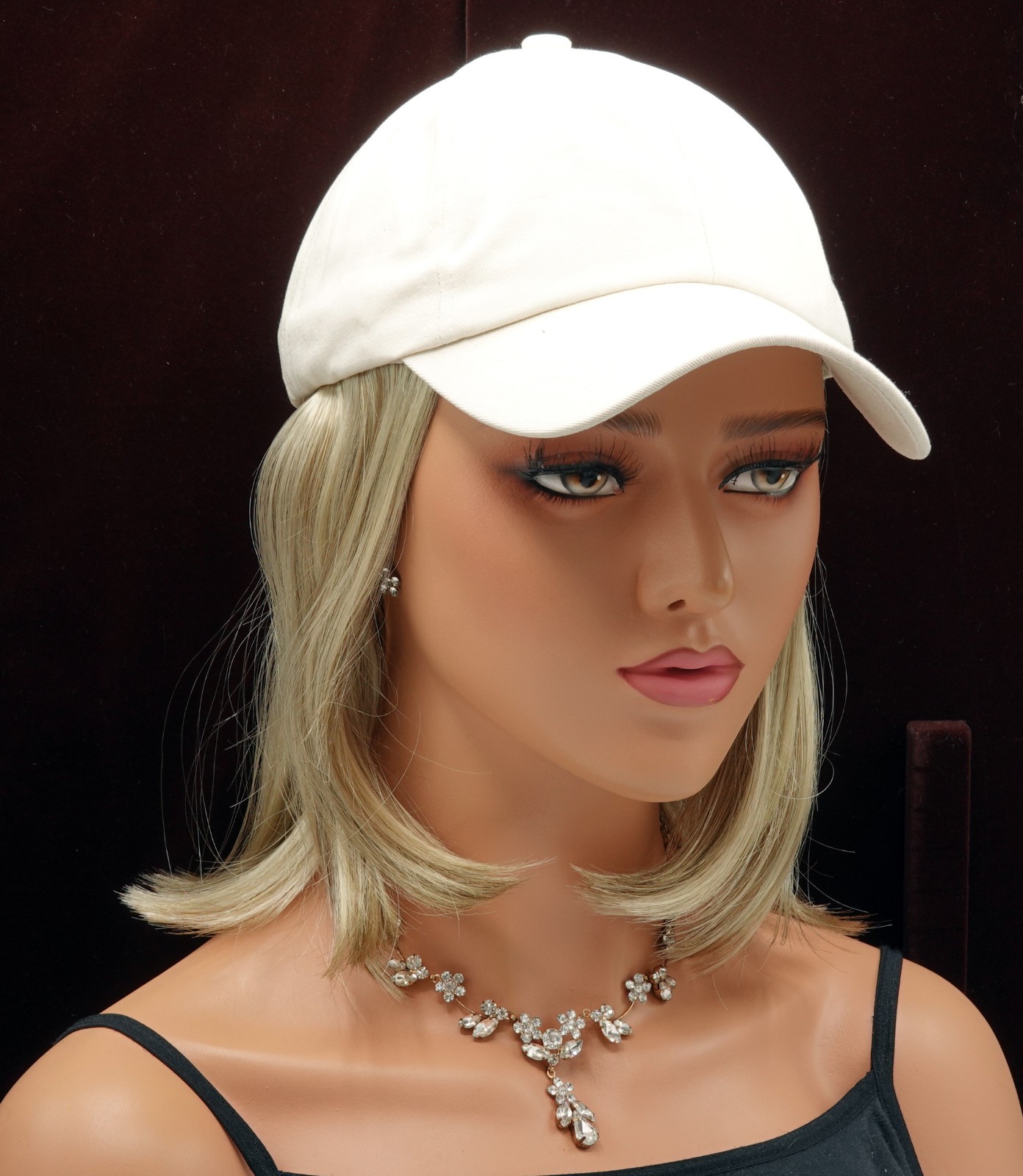 CLASSIC HAT by HENRY MARGU, Beige Hat w/Hair, 14H Lt/Med Blonde *CLEARANCE!* NEW