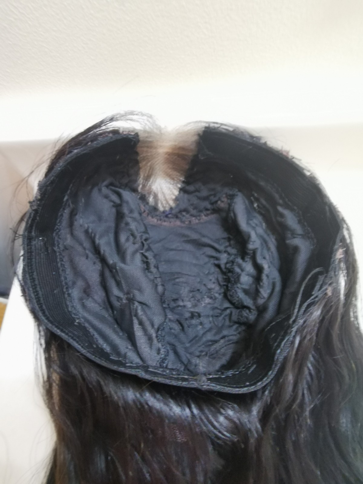 Quality 130 Density Ombre Straight Human Hair Glueless Closure Wig 28″ Handmade