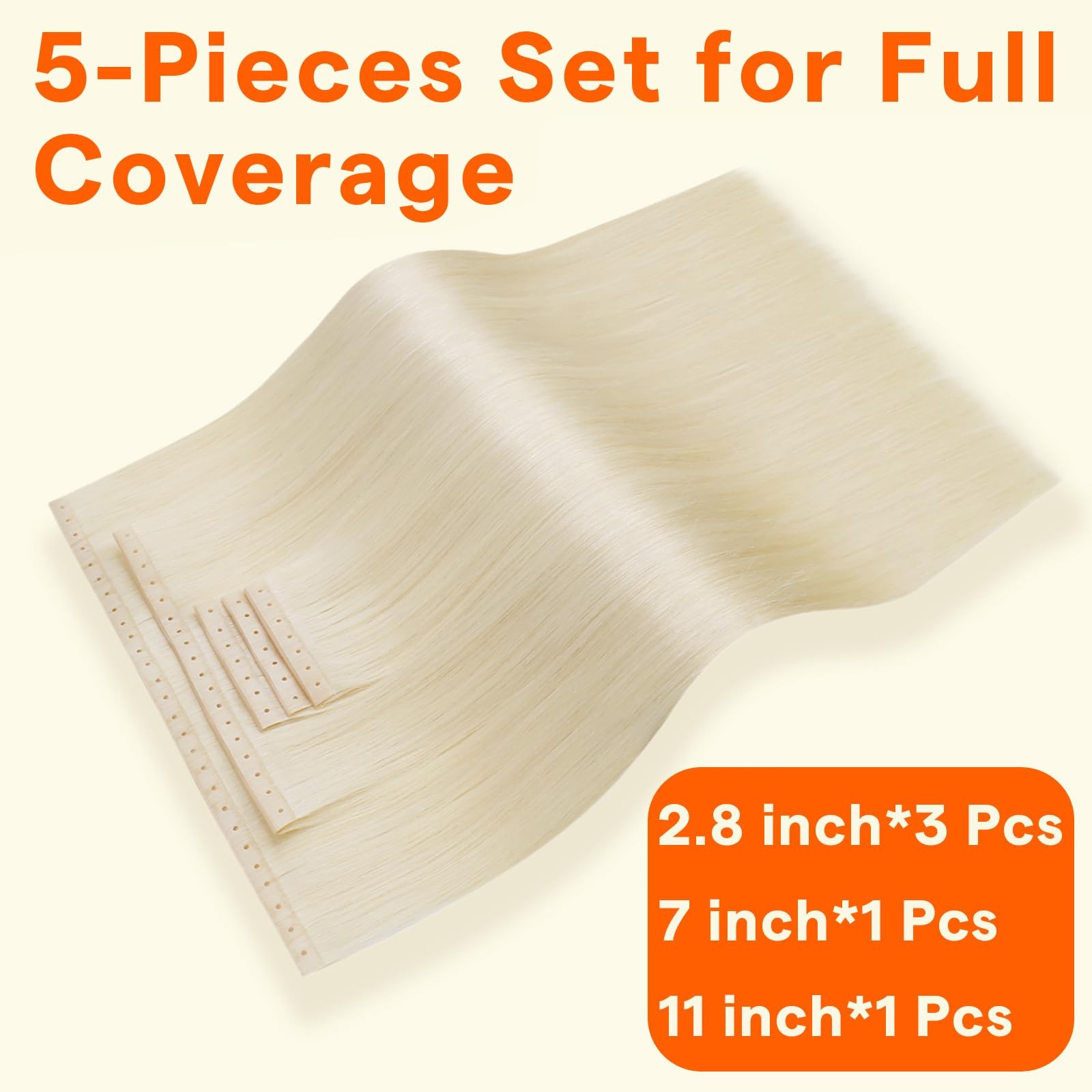 Full Shine Butterfly Weft Hair Extensions 24 Inch 100 G 5 Pcs Micro Beads