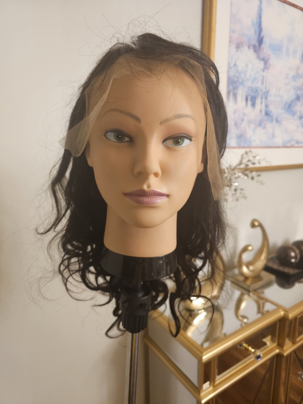 High Quality regular Top 18 to 20″ straight 100% Virgin Human Hair Lace Wig