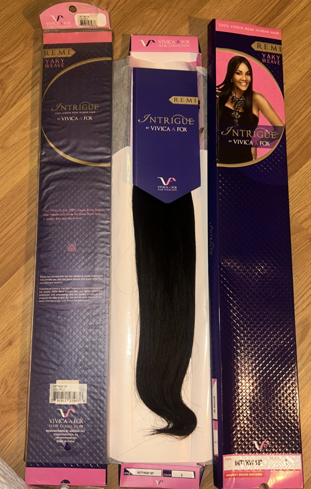 100% Human Hair Extensions. Vivica Fox Remi. 18”inch. Color #2. 1 Pack For $65