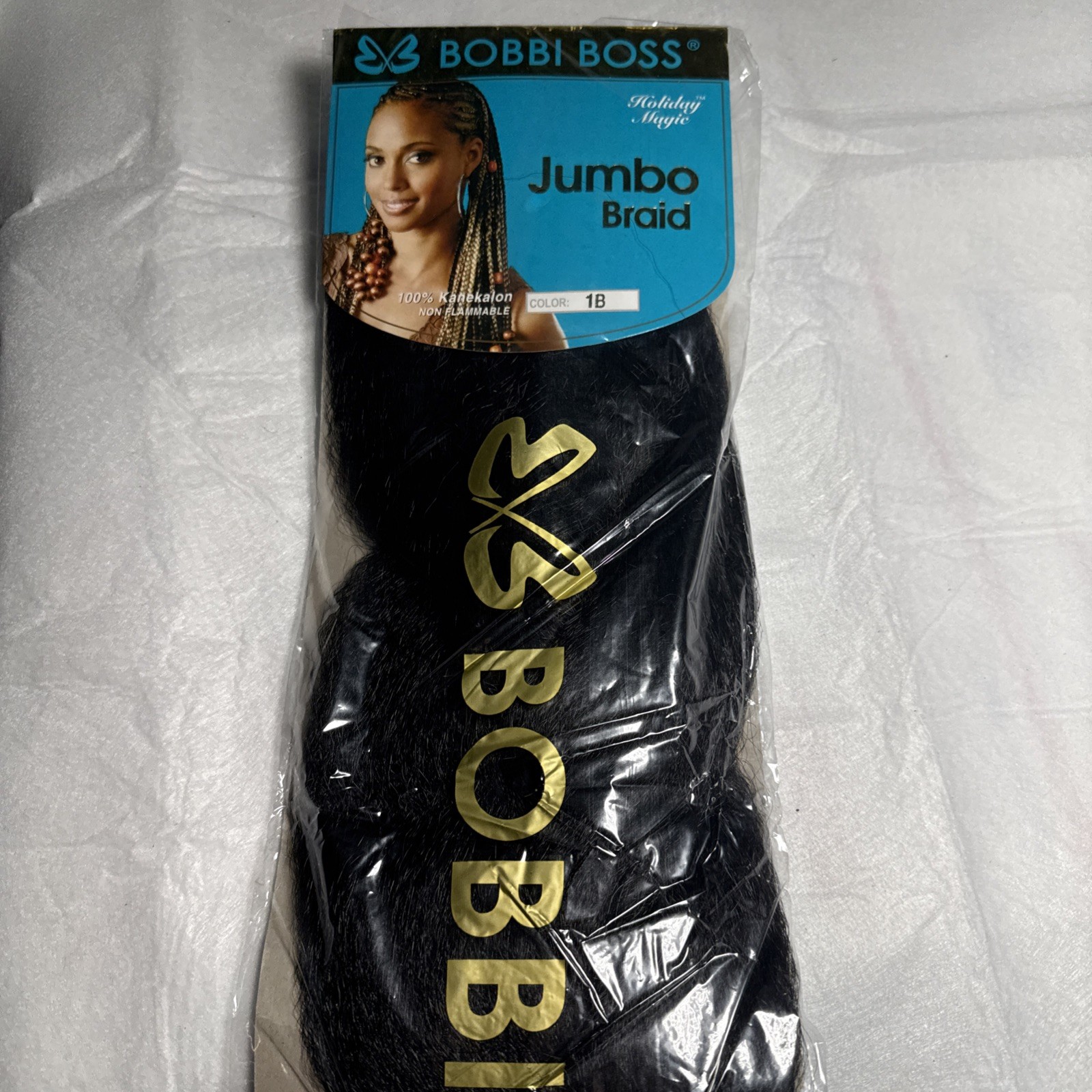 NEW 2 Lot BOBBI BOSS BRAIDING HAIR 100% KANEKALON JUMBO BRAID 99J & 1B Free Ship