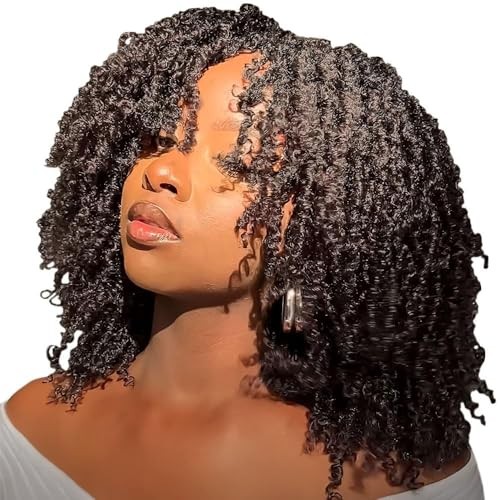 Yanky Twist Crochet Hair for Black Women 8 Inch 3 Packs 8 Inch (pack of 3) 1B