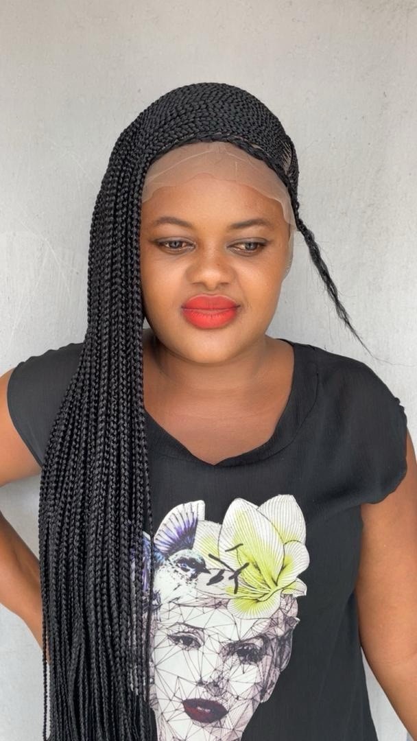 Braided Cornrow Wig. .made On A Full Lace Wig. Length Is 30inches long.