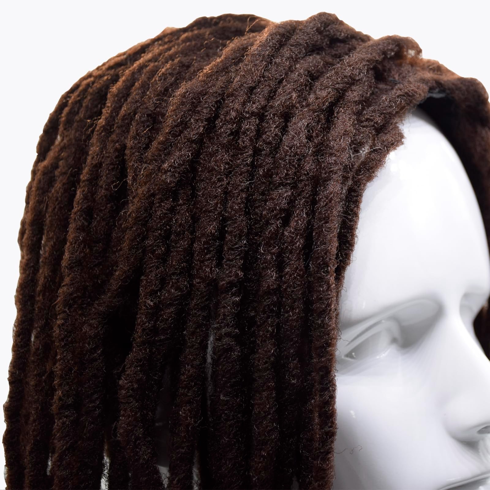 Handmade Synthetic Cosplay Dreadlocks Wig for Men & Women – Long Brown & Black D
