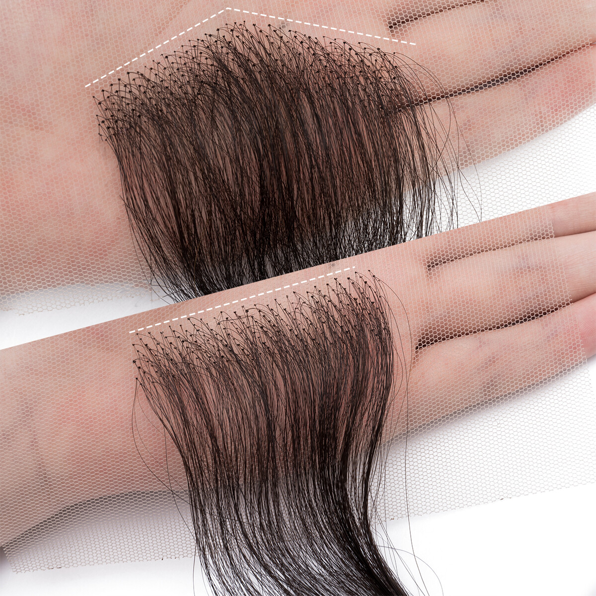 Natural Virgin 100% Real Human Hair Baby Hair Swiss Laced Hairline Edges Stripes