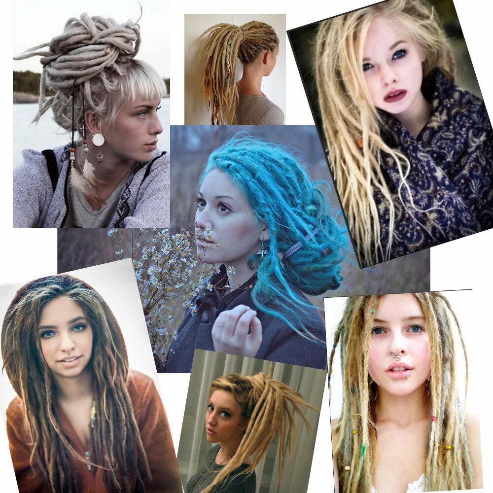 20/24″ Dreadlocks Hair Extensions Handmade Crochet Braids Reggae Hair Unisex US