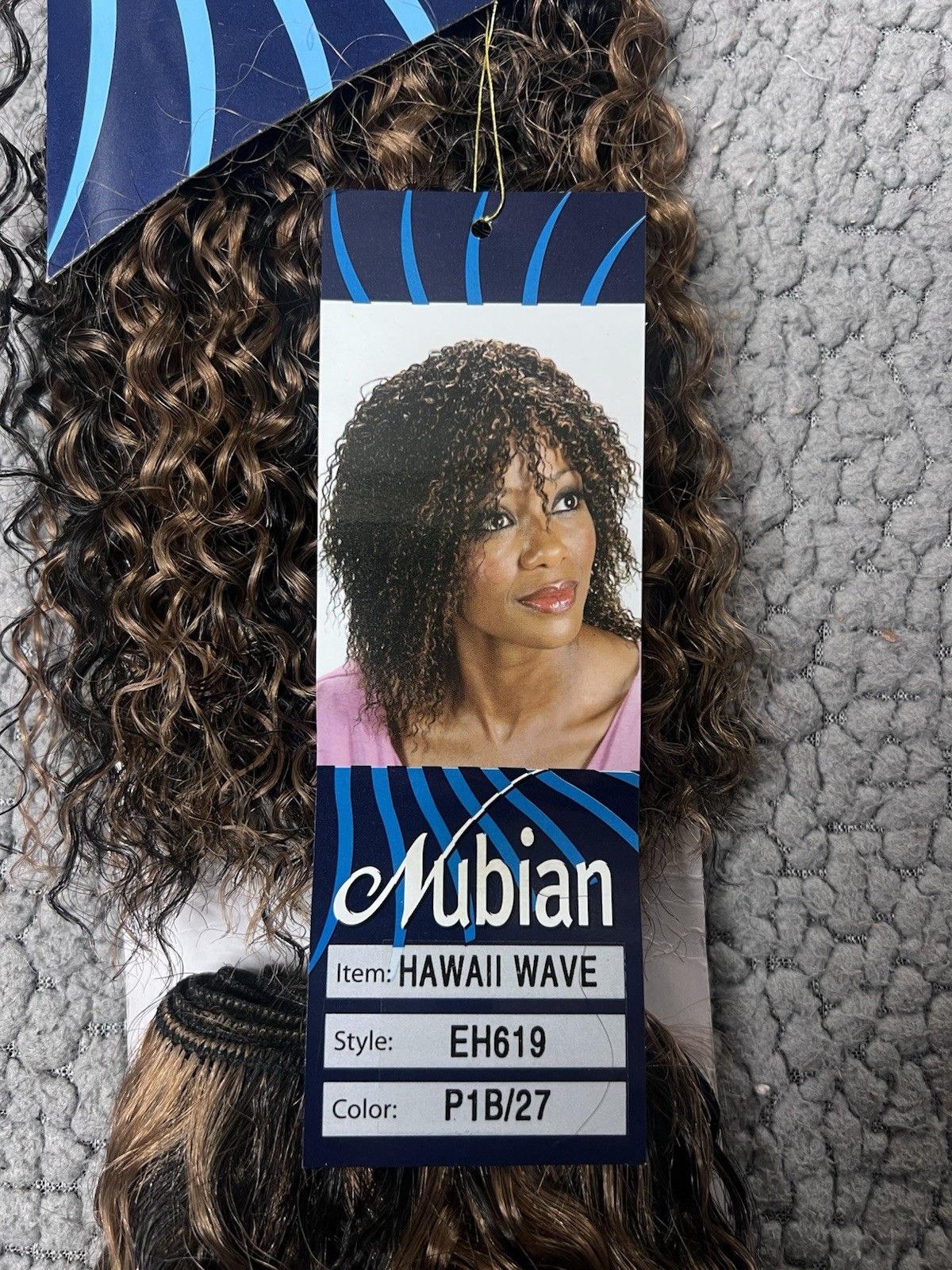 Nubian brand Kanekalon & Toyokalon synthetic hair Hawaii Wave Color P1B/27