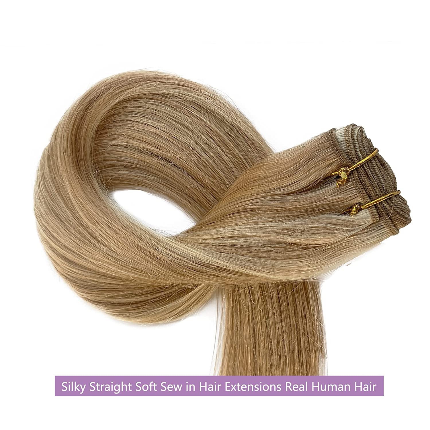 100g Weft Hair Bundles Sew In 100% Remy Human Hair Extensions Double Weave Thick