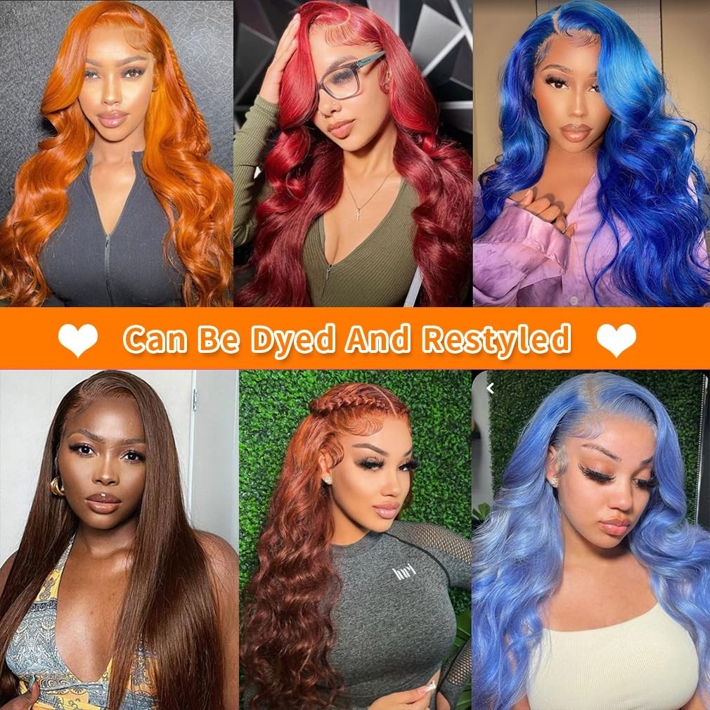 30″ 13×6 Chocolate Brown Lace Front Wig – HD Body Wave, 200% Density, Pre-Plucke