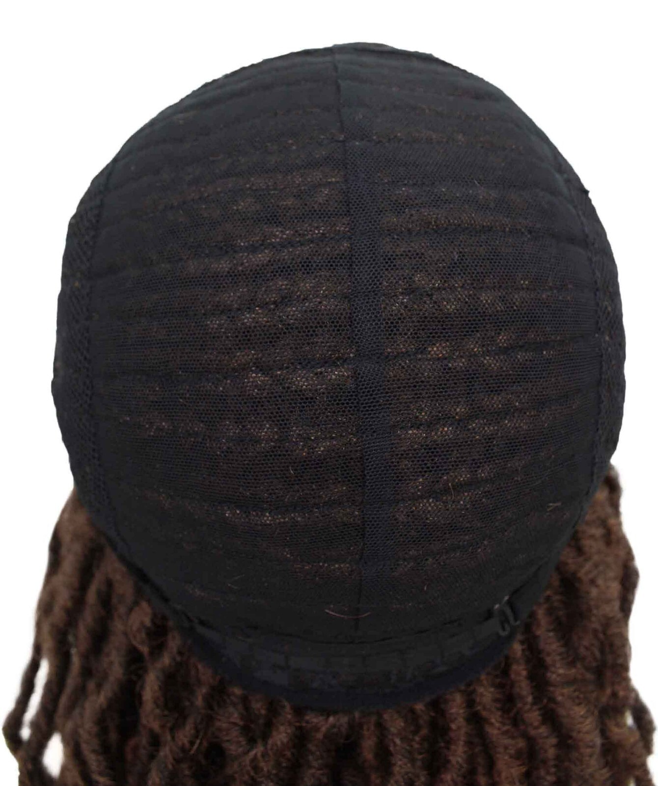 LUXLUXE Dara Curly Dara 22 in Long Dara 4X4 Hand Tied Lace Braid Braided Wig,