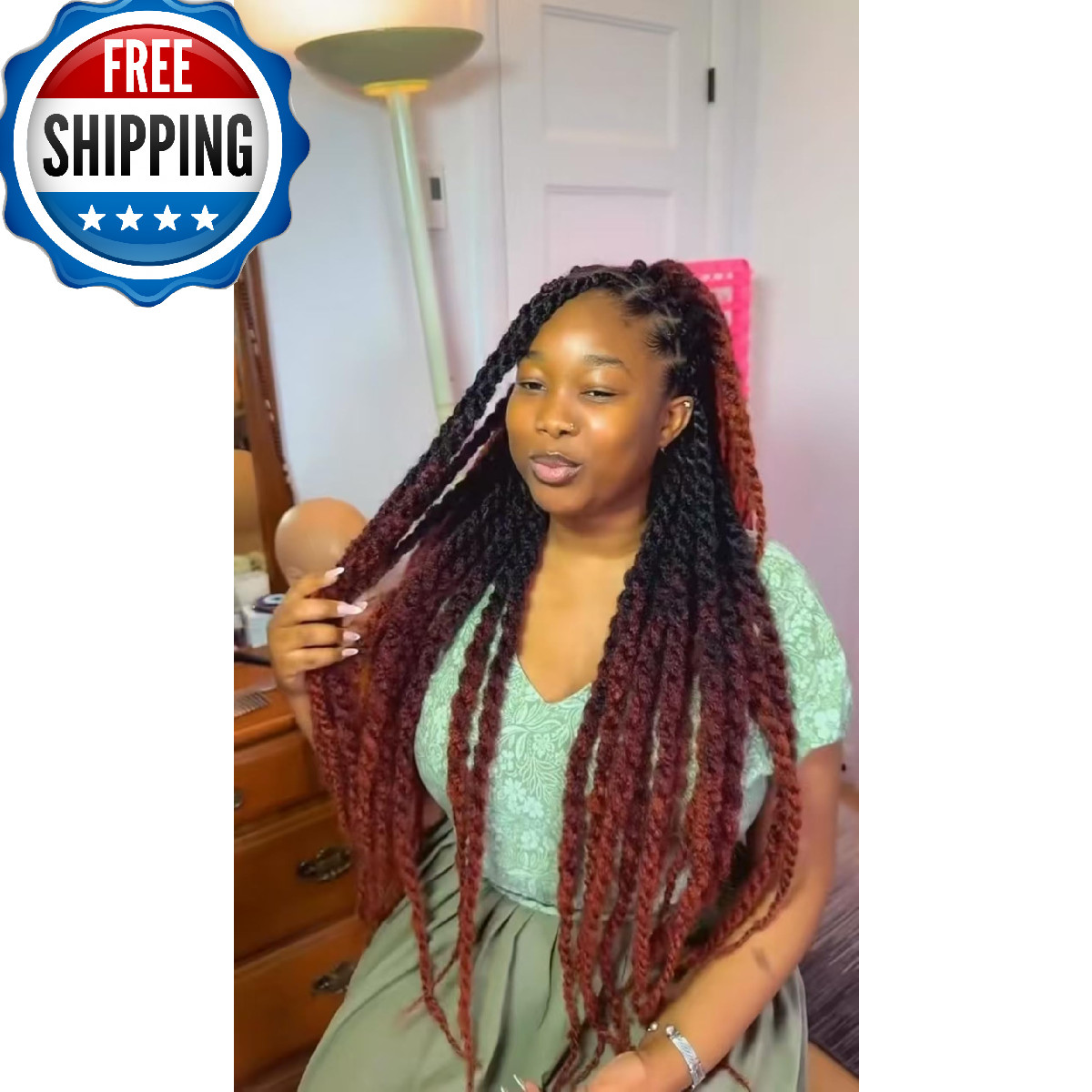 Marley Twist Braiding Hair 24 Inch Marley Twist Hair Ombre Cuban Twist Hair 8 Pa