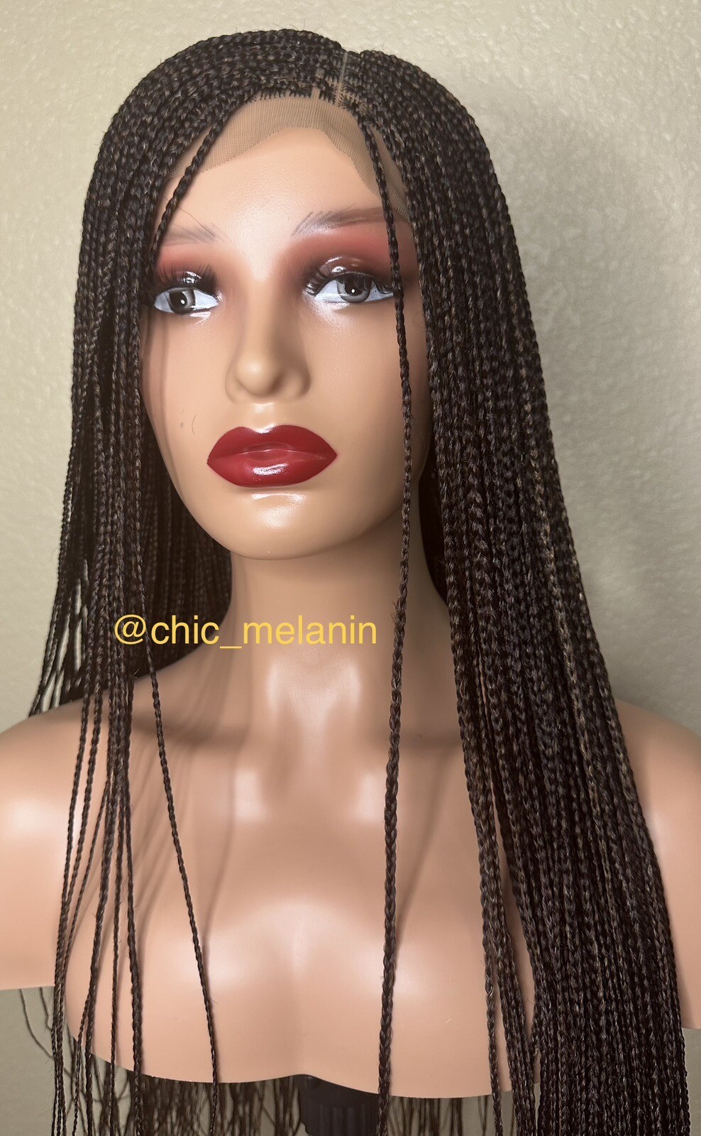 Mix color Leonie style micro braids