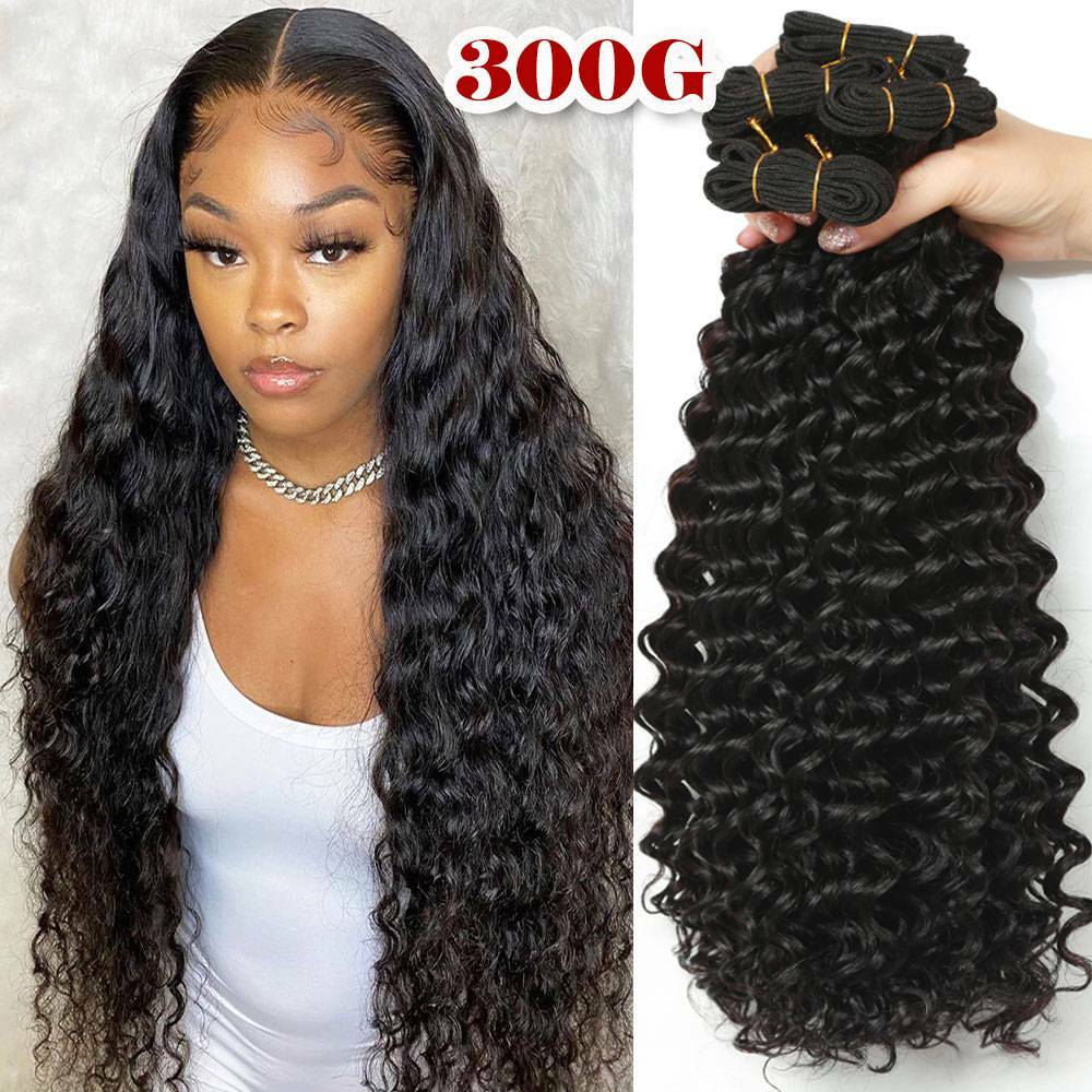 CURLS 1/3 Bundles 100% Virgin Human Hair Extensions Weave Weft Brazilian/Indian