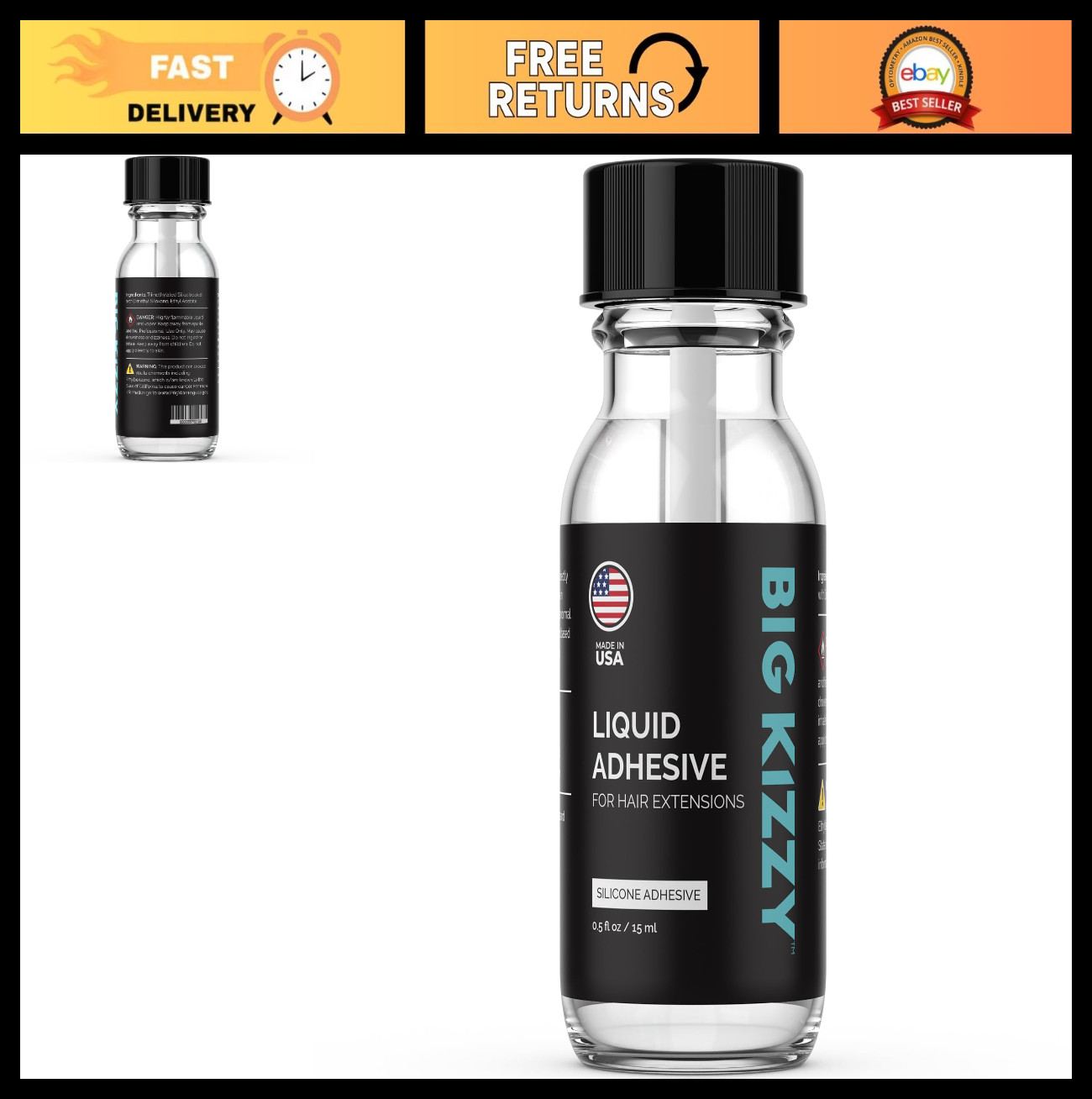 Liquid Adhesive for Hair Extensions – Strong Hold, Easy Application, Waterproof