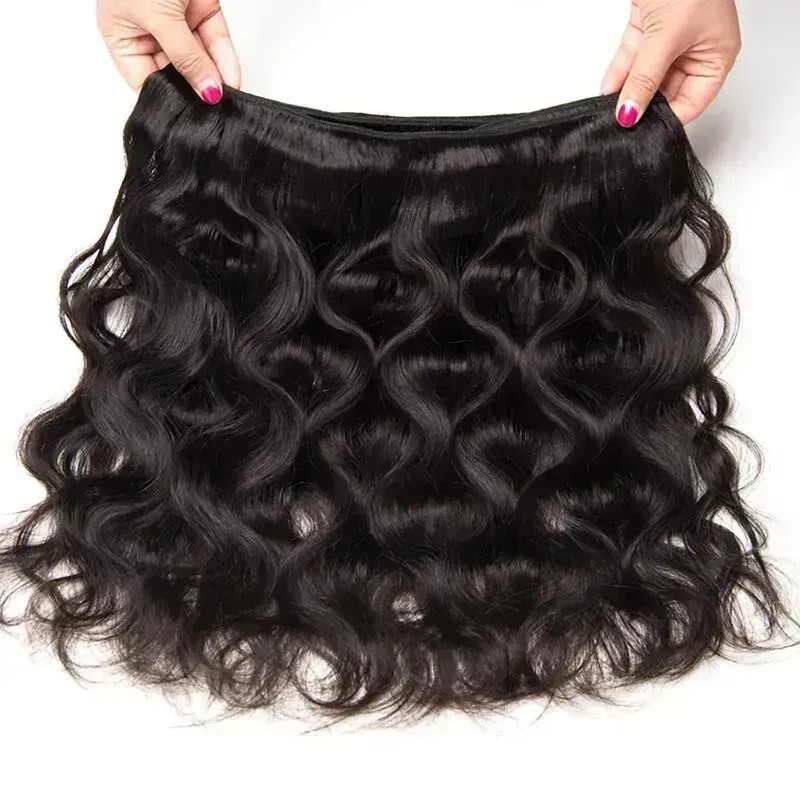 4 bundles female chemical fiber weave hair, black synthetic heat resistant