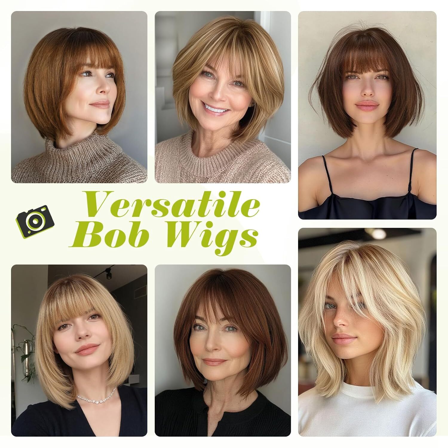 Ombre Ash Blonde Human Hair Wigs Dark Roots Bob Wigs for Women None Lace Wigs