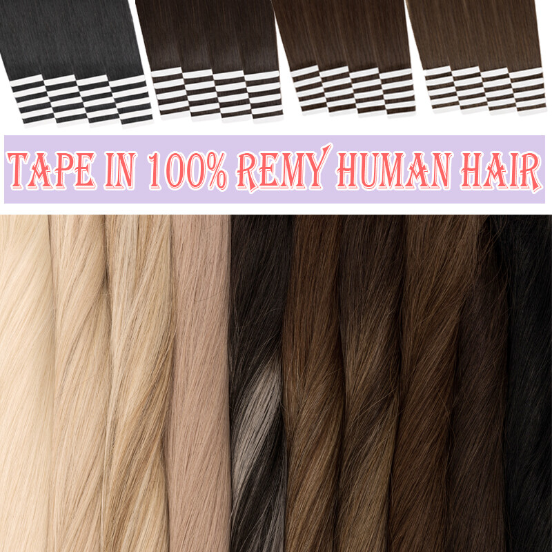 MY-LADY 60PS Tape In Russian Remy Human Hair Extensions Thick Skin Weft Balayage
