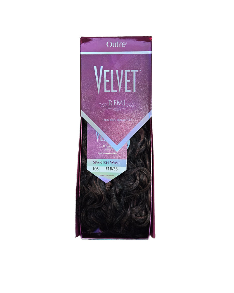 Outre Velvet Remi 10″ 100% Human Hair Spanish 10S F1B/33
