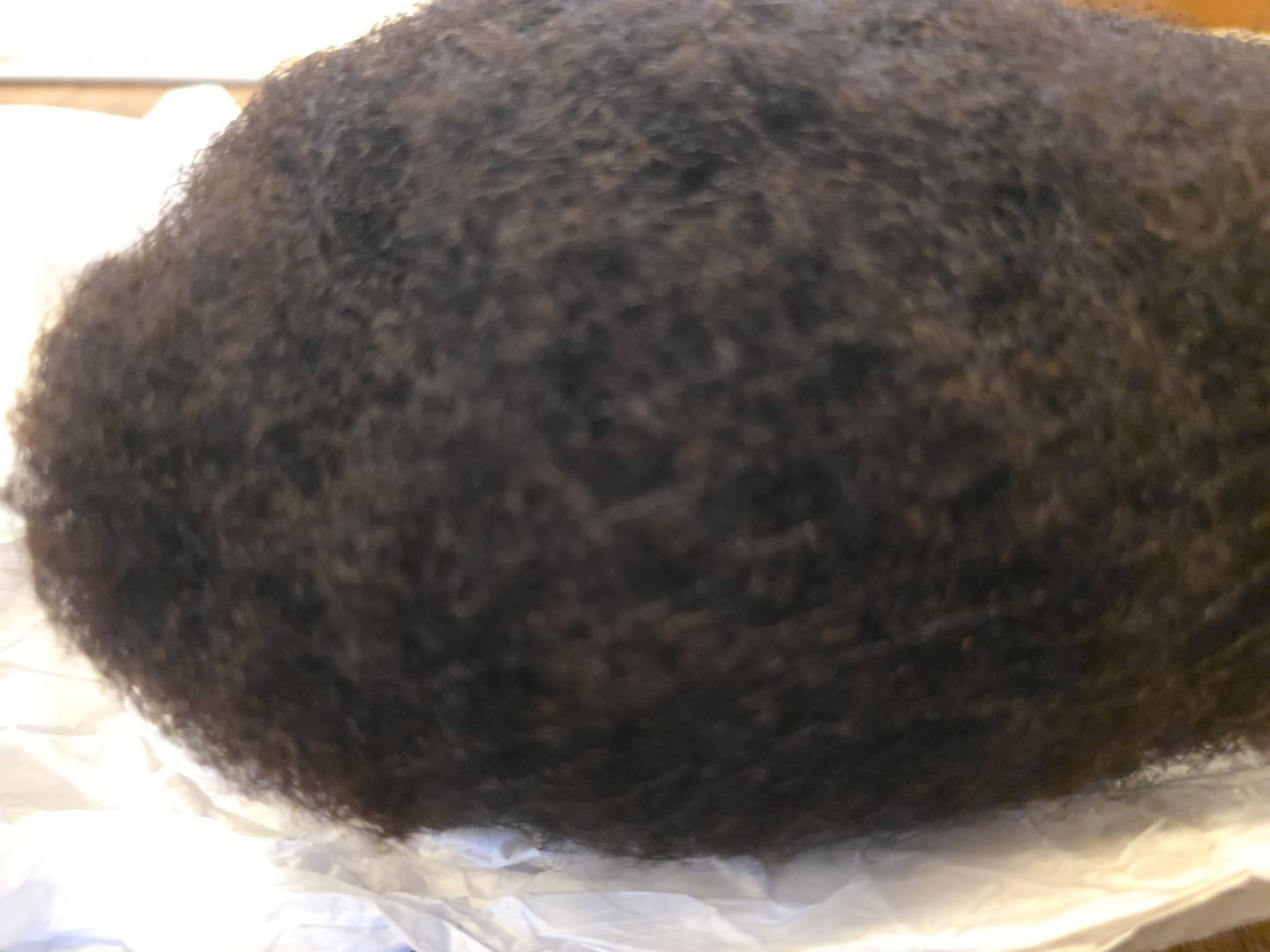 Afro Curly Full Lace Toupee African American Mens Toupee Human Hair 4mm wave