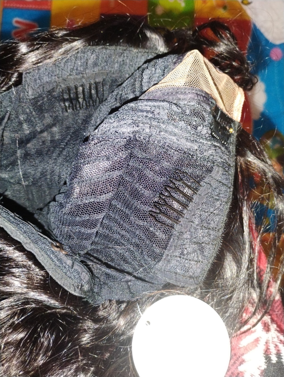 Ross&Nancy Wavy Left U Part Human Hair 1B 130% Destiny 12 Inch