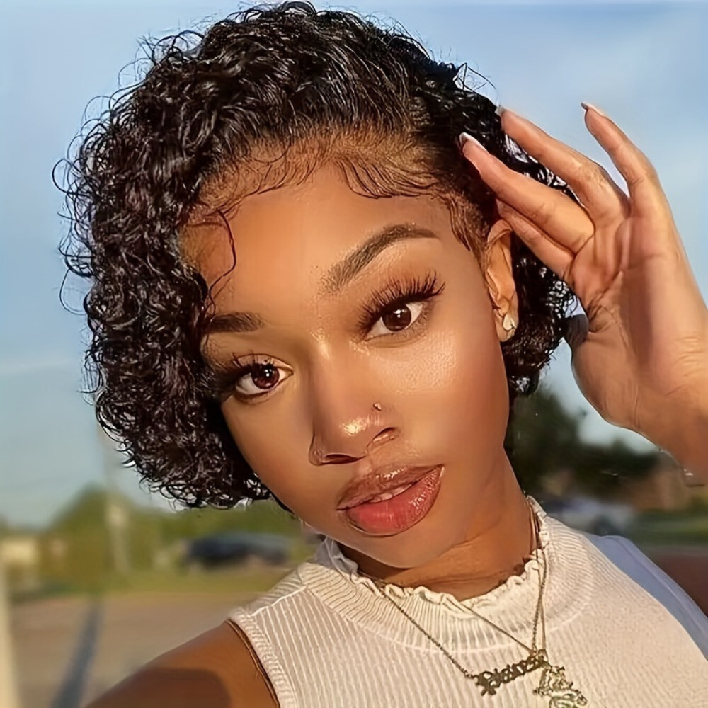 1pcs African small curly black wig,party travel gift surprise dress up
