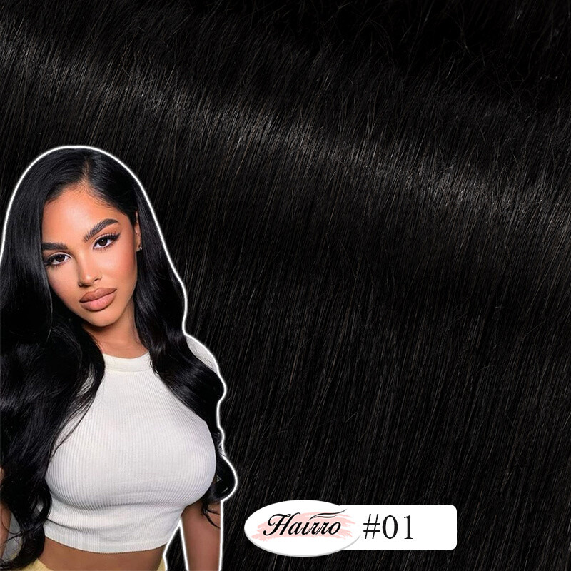 8A Clip In Extensions, 100% Real Remy Human Hair 8PCS Hairpiece Full Head 12Inch