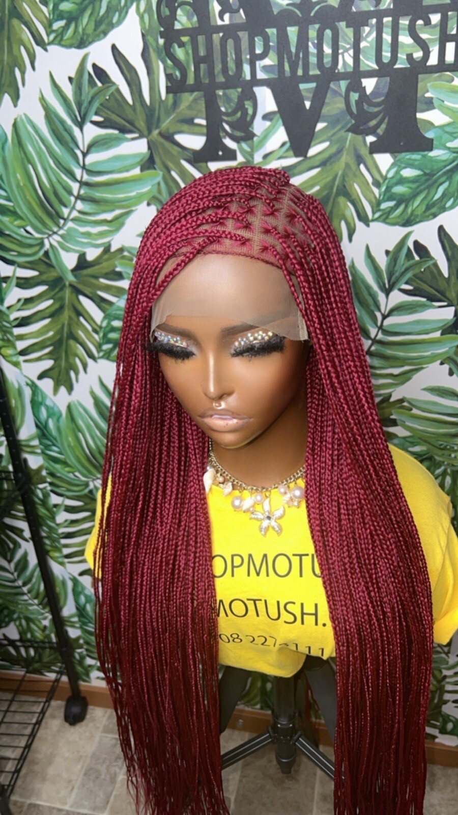 Small Size Knotless Box Braided Wig,Box Braid Wig, Knotless Braids,Lace Braids