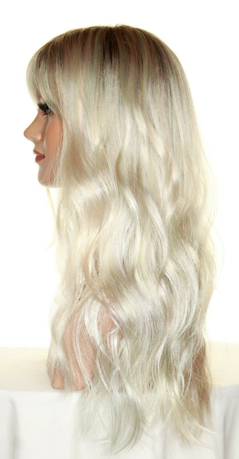 Wren Rene of Paris Wig Wavy Long Rooted Blond PASTEL RAINBOW R