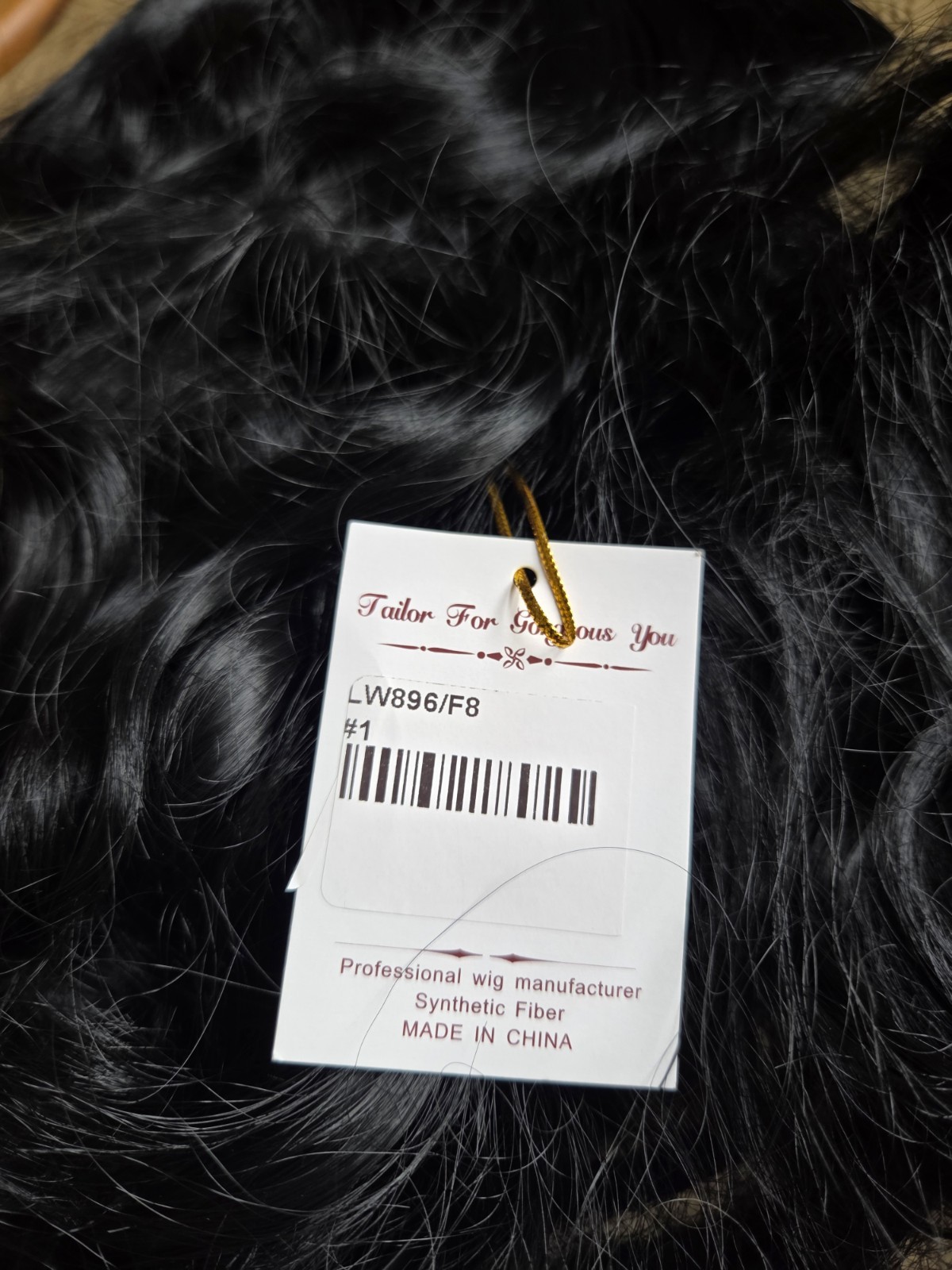 Wig Long Black Tousled Curls Layered With Bangs Jet Black Adjustable New