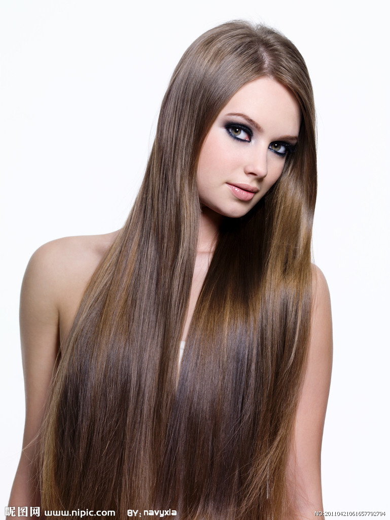 24″ European 100% Human Weft Hair Extension Black/Brown/Blonde Double Drawn 100g