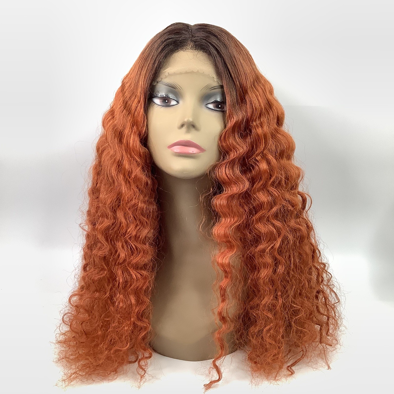 Outre Lace Front Wig Solana DR Sienna Copper Heat Resistant Fiber