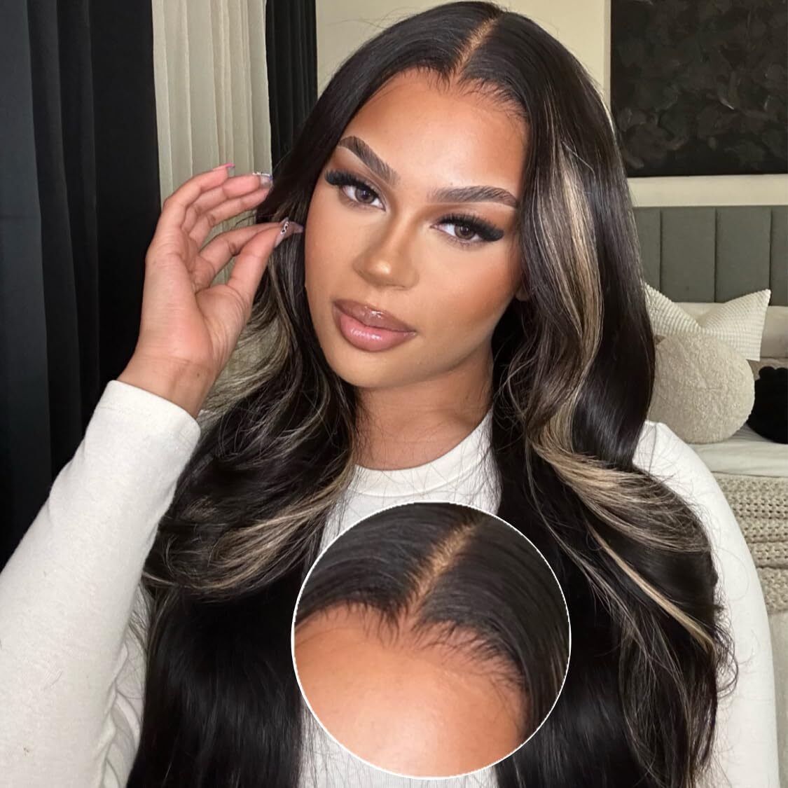 UNice Cambodian Bye Bye Knots Glueless Body Wave Blonde Pre Cut Lace Front Wigs