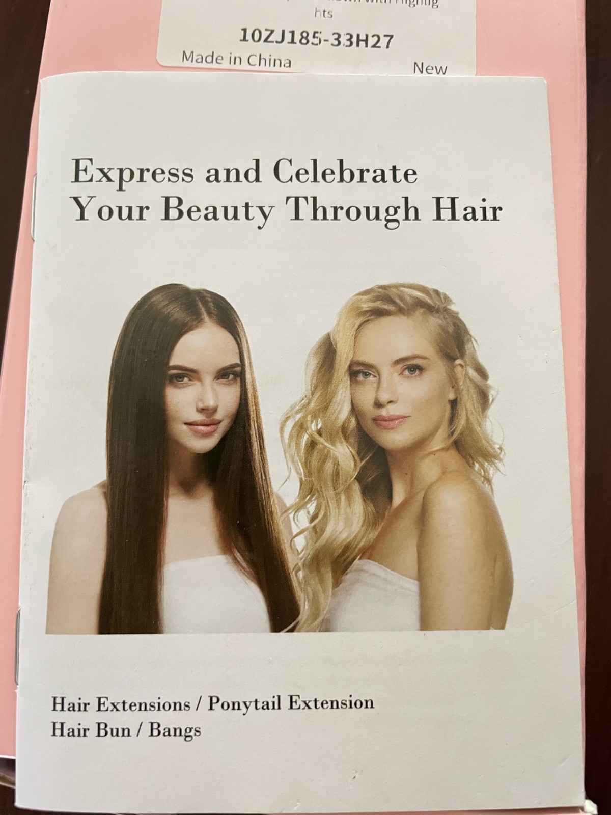 Ponytail extension w/comb brown with lighter highlights new in box NtyNty