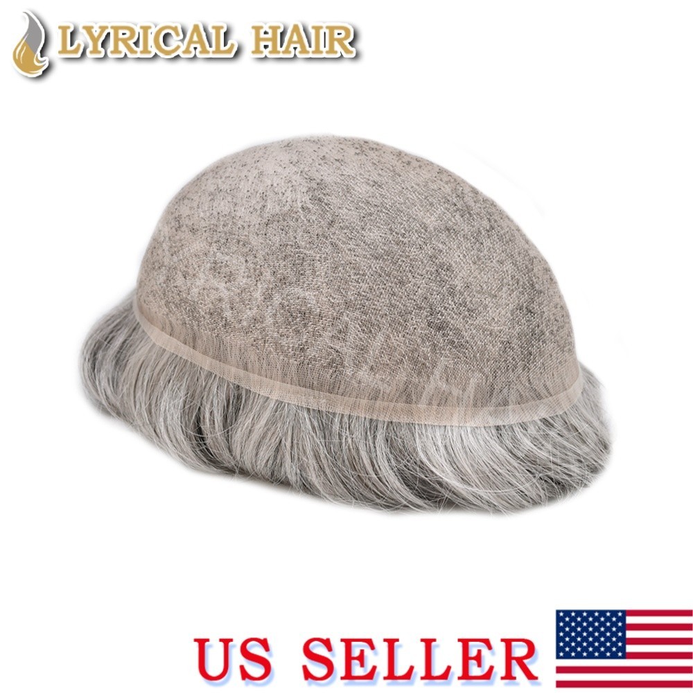 Lyrical Hair Full Lace Mens Toupee Hairpiece Invisible Human Hair System For Men