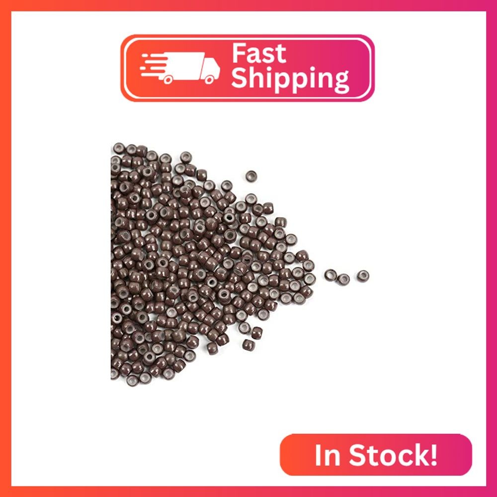 500 Pcs Silicone Lined Nano Rings Beads Micro Links Nano Beads 3.0mm×1.5mm×2mm H