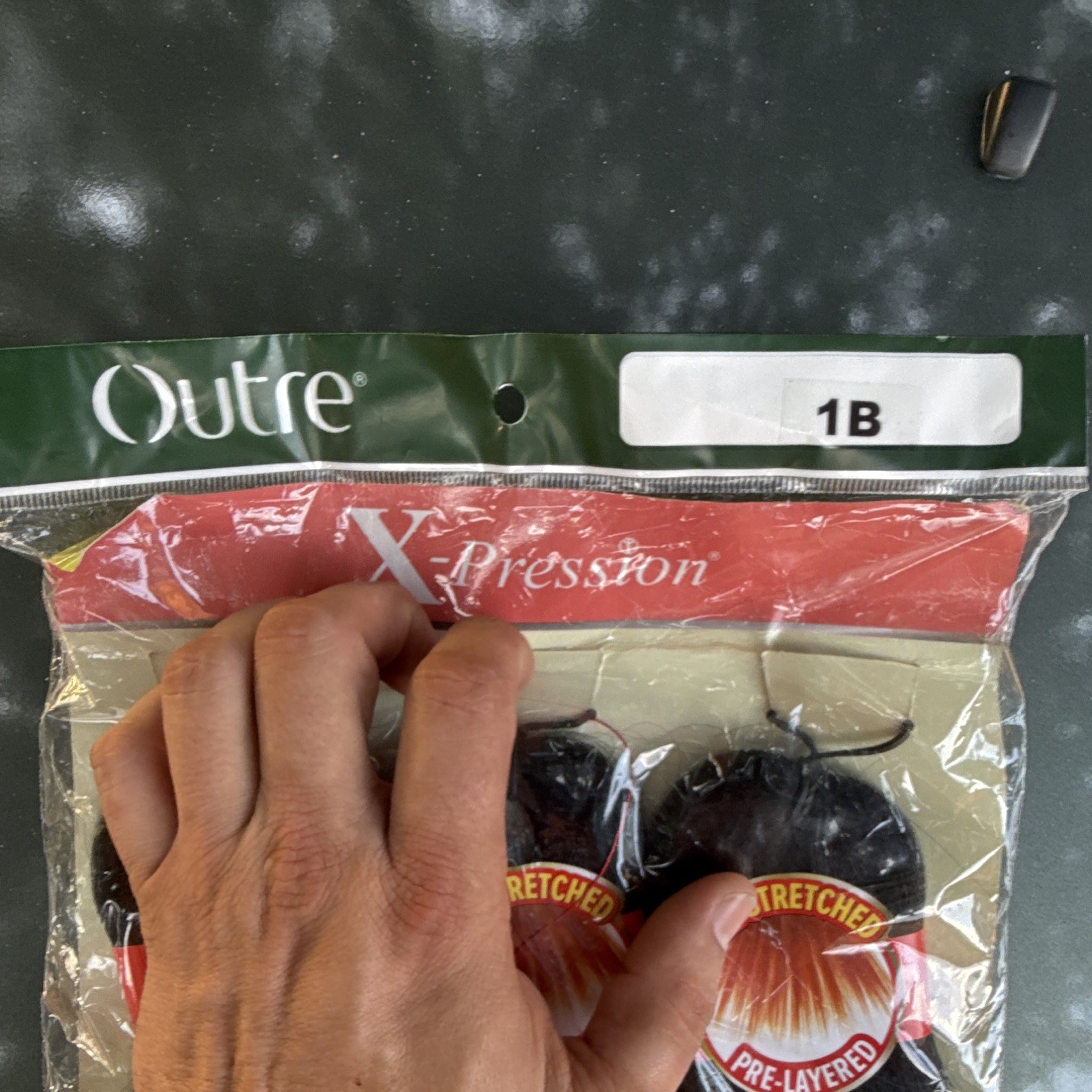 Outre X-Pression Ultra Braid 3X 52in Pre-Stretched Pre-Layered 1B Black
