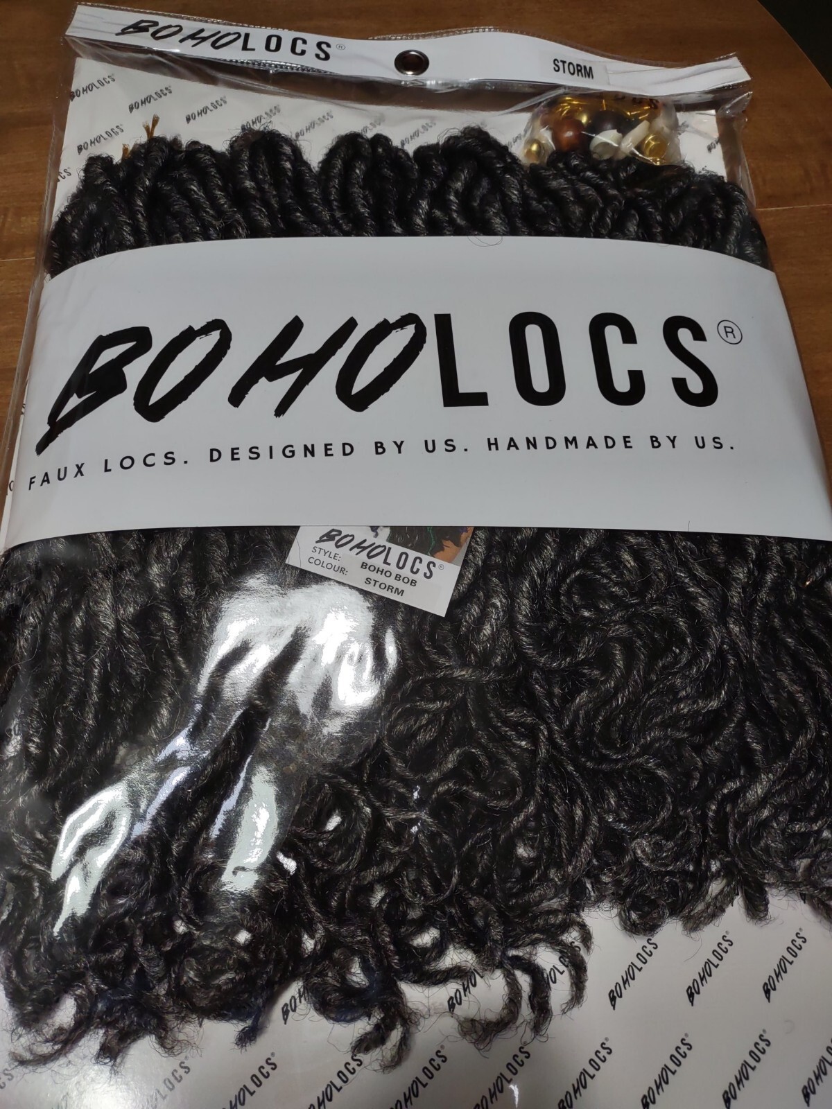 BohoLocs NEW Boho Bob 14″ SIX PACK Boho Locs Storm color (salt and pepper)