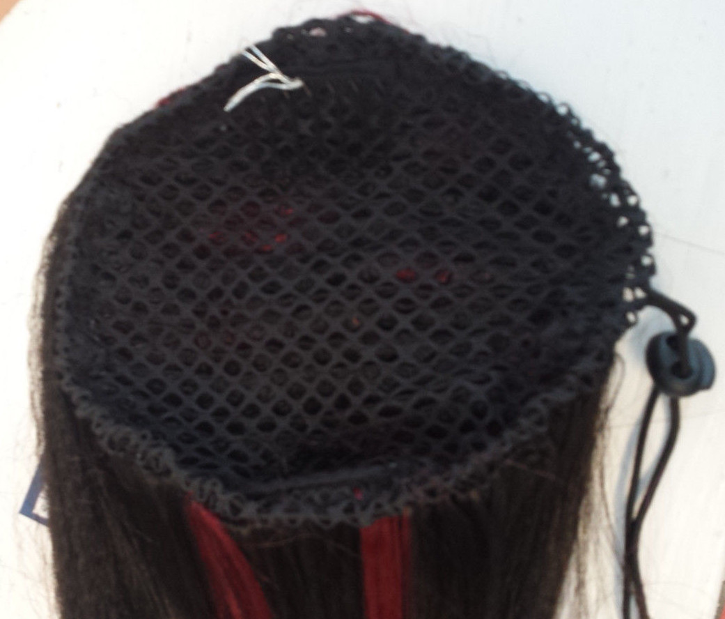 Reversible Drawstring ponytail DSP-253 color: FS1B/Burgundy