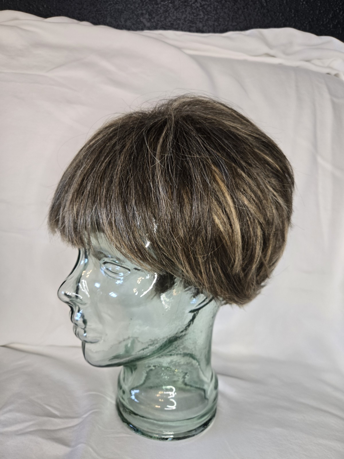 Weft Lace Top Wig Hairpiece Small/medium Adjustable Acrylic Highlights