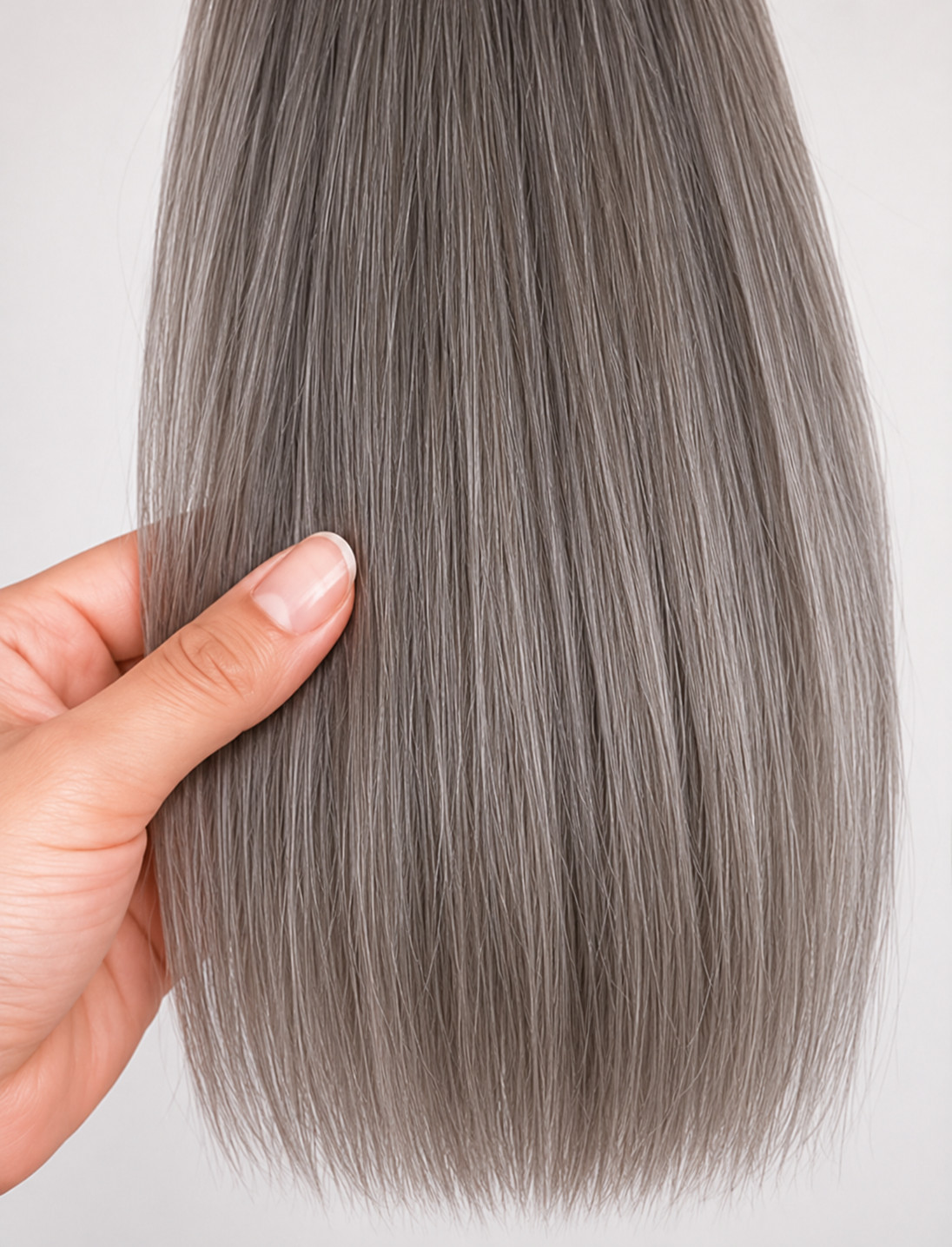 Foxy Silver Yaki Bulk, 100% Human Hair, 12″-18″, Natural, Tangle free hair